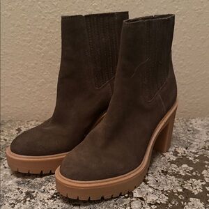 Dolce Vita Dark Brown Heeled Boots